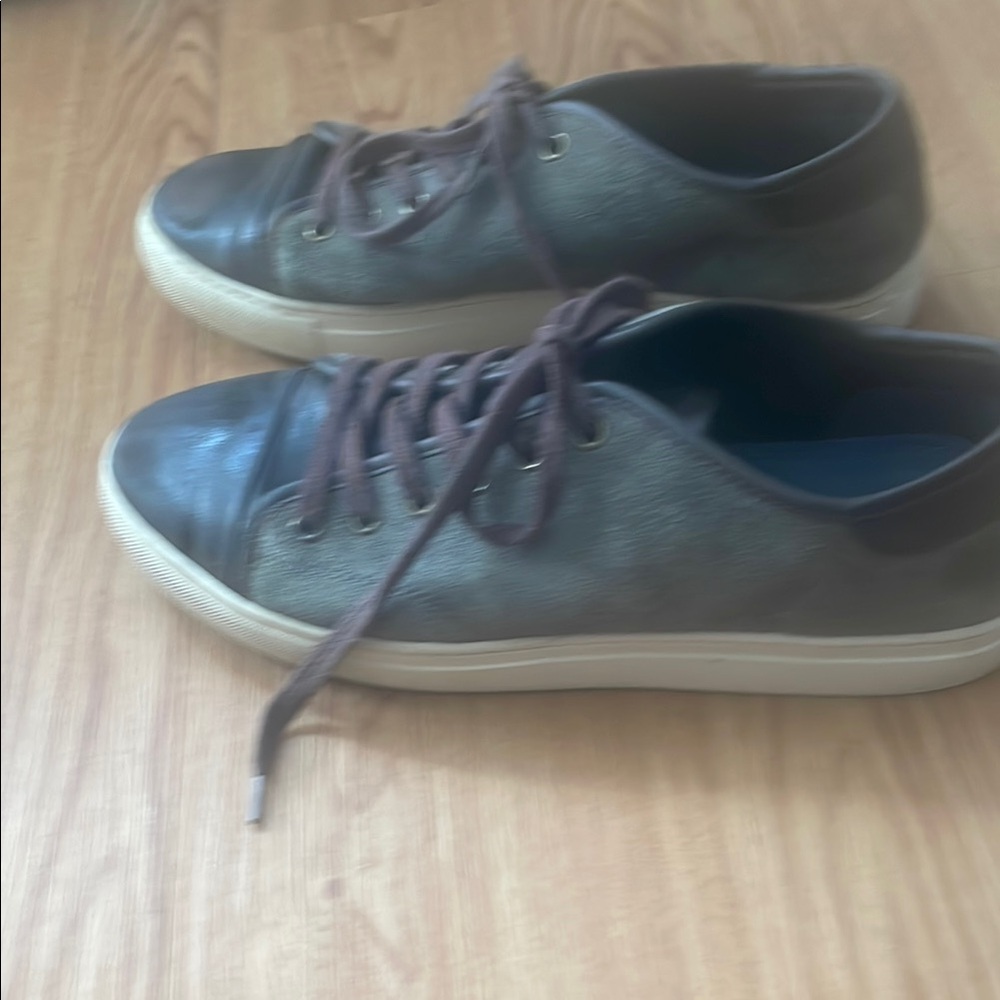 Replay Dark Brown Leather/suede Sneakers 44/10-1/2